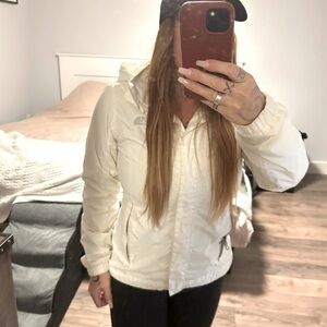 White North face jacket